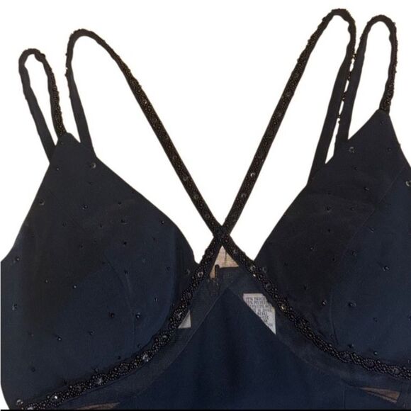 Nightline Women's Elegant Black Evening Vintage Gown Maxi Dress - Size 4 - Picture 3 of 11